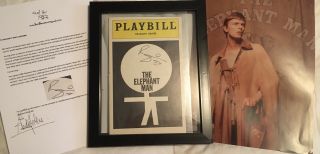david bowie RARE SIGNED Playbill ELEPHANT MAN w/COA directly from Bowie website. 2