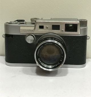 Rare Yashica Nicca Yf 50mm Rangefinder Film Camera 1:1:8 F=5cm With Case