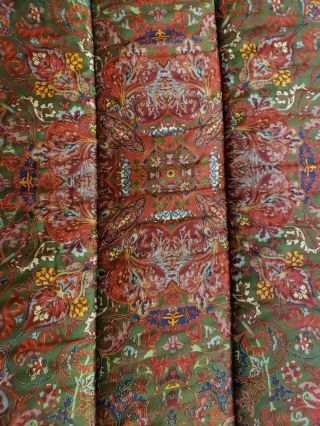 Vtg Ralph Lauren Galahad King Sz Comforter Red Medieval Paisley Sateen Rare HTF 2