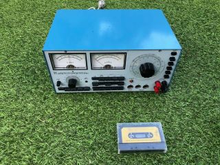 Rare Bang And Olufsen Wm1 Wow Flutter Meter With Cassette (see Video)