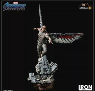 Iron Studios Marvel Avengers 4 Endgame Falcon Bds Art Scale Statue 1/10