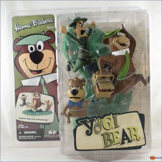 Hanna Barbera Figure Series Yogi Bear,  Boo Boo And Ranger Set By Mcfarlane Toys