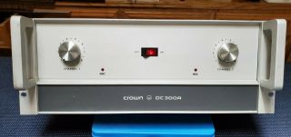 Crown Dc300a 2 - Channel Power Amplifier 2 Re - Capped,  With Rare Rack Handle
