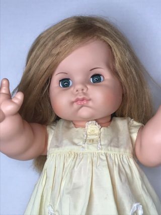 Rare Vtg.  Doll Vogue Baby Too Dear 21 - 22” E.  Wilkin 1963 Chubby Toddler W/ Dress