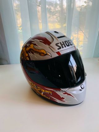 Shoei Rf - 900 Troy Lee Designs Motorcycle Helmet With Dragon Design (size M) Rare