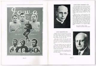 RARE 1939 Iowa Hawkeyes vs Notre Dame Football Program - Nile Kinnick TD Run 2