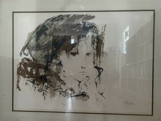 Gino Hollander “siri”/ Very Rare Large Limited Edition Lithograph/ Signed/1978