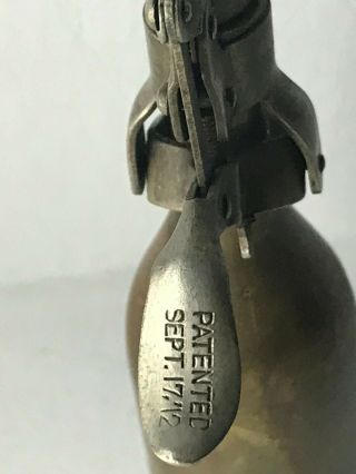 Vintage Capitol Lighter Rare Design Pat.  Sept.  17 1912 Unusual Mechanism Brass 3