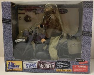 21st Century 1:6 The Great Escape Steve Mcqueen 12” Action Figure On German Cycl