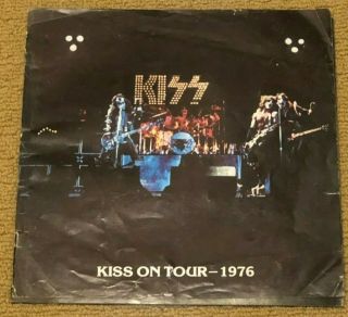 Kiss On Tour - 1976 1st Tourbook/ Program Rare Gene Simmons Paul Stanley