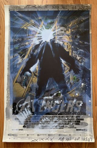 Rare Mondo Avengers X The Thing Test Screenprint Poster Struzan Tyler Stout