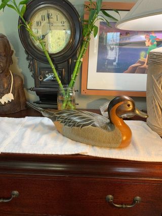 Vintage Early 80’s Wooden Duck Decoy Exclusive Abercrombie&fitch Rare Pristine