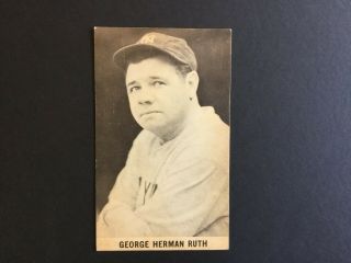 (rare) Babe Ruth 1961 Wrigley Field Exhibit Postcard