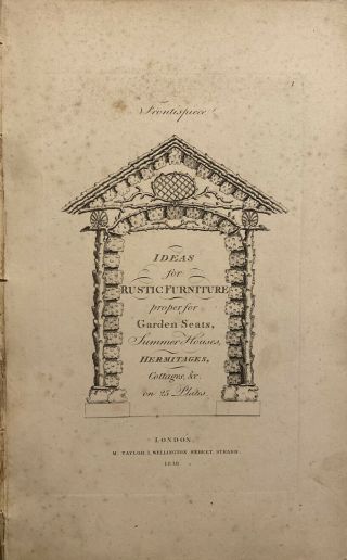 Ideas For Rustic Furniture Proper Rare 1836 2nd Ed 25 Plates William Wrighte