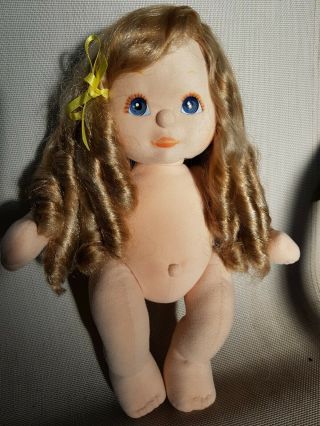 My Child Doll,  Ash Blonde Sidepart Ringlet.  Rare and Gorgeous Bright Blue Eyes 3
