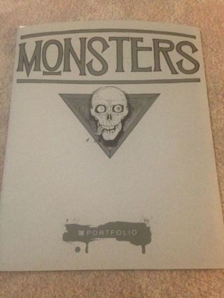 Mike Mignola Monsters Portolio Signed By All Artists Beautilful Rare