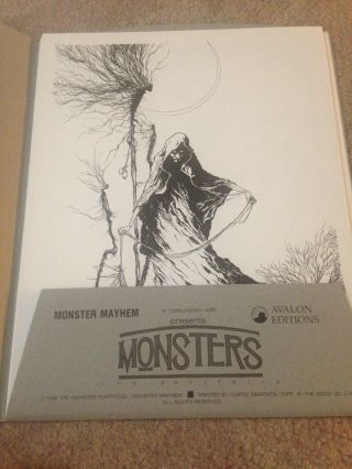 Mike Mignola Monsters portolio signed by all artists beautilful Rare 2