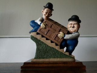 1/75 Rare 1989 - Laurel & Hardy Musical Figurine The Music Box Statue