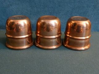 James Riser Standard Cups And Balls Magic Copper Rare Collectible Hallmarked