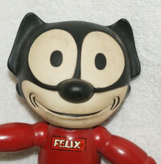 1929 Rare Felix The Cat 9 " Schoenhut Wood & Vinyl Cartoon Character