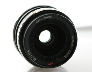 Rare Carl Zeiss Distagon 35mm F/2.  8 Hft Lens For Rollei Made In W.  Germany