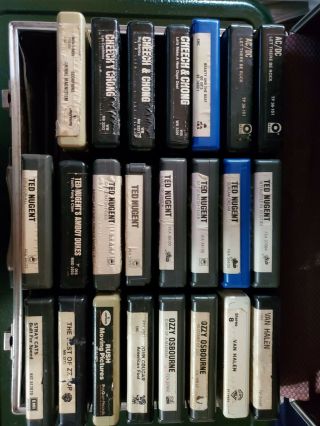8 Track Tapes Acdc Halen Scorps Ozzy Zztop Nugent Rare