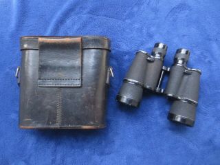 RARE WW2 JAPANESE MILITARY NAVY 7X50 BINOCULARS AND LEATHER CASE 2