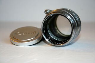 :[rare] Canon Rangefinder " Sonnar " 50mm F1.  5 Leica Screw Ltm Lens - Cla 