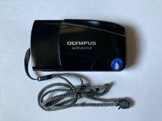 Olympus Stylus Epic (mju ii) Point And Shoot Film Camera F2.  8 Black (Rare) 2