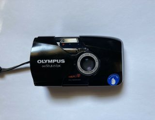 Olympus Stylus Epic (mju ii) Point And Shoot Film Camera F2.  8 Black (Rare) 3