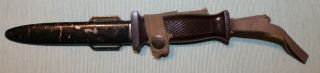 Rare East German Km66 Airborne Paratrooper Combat Knife Early Number