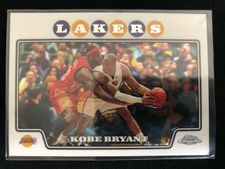 2008 - 09 Kobe Bryant Topps Chrome 24 With Lebron James Lakers Card Rare
