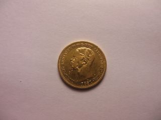 1851 P 20 Lire Gold Sardinia Italian States V.  Emanuele Ii F Marengo X - Rare Aunc