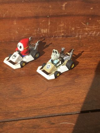 Mario Kart Ds Figure Set Dry Bones,  Shy Guy Rare Nintendo Japan Toy