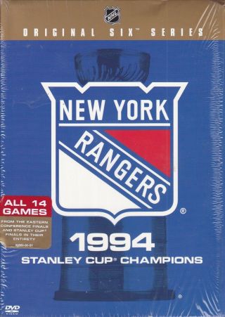 The York Rangers 1994 Stanley Cup Champions Very Rare 14 Games On 15 Dvd