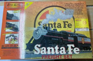 2004 Mth Rail King Santa Fe 2 - 8 - 0 Steam R - T - R Train Set Item 30 - 4119 - 1 Rare