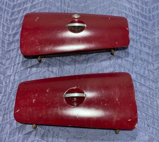 1938 1939 Lincoln Zephyr Glove Box Doors With Pull Handles - Rare Find