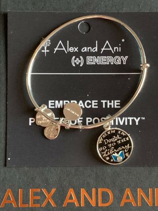 Ultra Rare Alex And Ani Harry Potter When In Doubt Go To The Library Bracelet