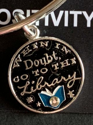 ULTRA RARE Alex And Ani Harry Potter When In Doubt Go To The Library Bracelet 2