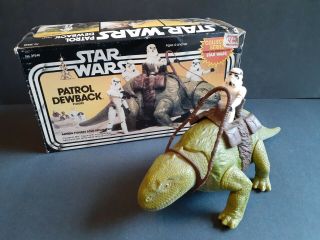 Vintage Star Wars Patrol Dewback Collector Series 1983 Complete Box Stormtrooper