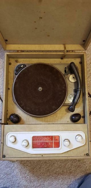 Decca Portrola With A Garrard Model T And Decca Headshells - All Rare