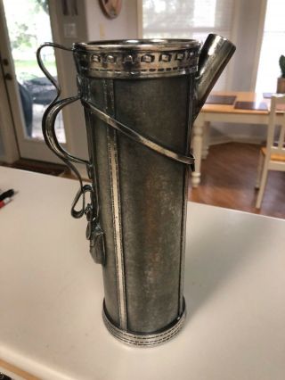 George H Berry,  Silver Plate,  Golf Bag,  Cocktail Pitcher,  Rare,