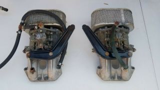 Vintage Porsche 356 912 914 Sc Solex Carburetors Air Cleaners 40 Pii - 4 Vw Rare