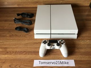 Sony PlayStation 4 500GB PS4 White Console & Controller FW 5.  05 RARE 2