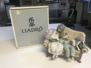 Rare Retired 8 5/8 " Lladro 5735 Big Sister Figurine Glazed