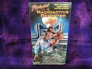 Vhs Horror Revenge Of The Radioactive Reporter Rare Oop Gore Magnum Video Sci - Fi