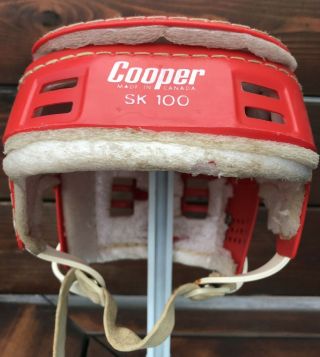 Vintage Rare Red Color Cooper Sk100 Senior Size Sk 100 Hurling Helmet