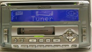 Pioneer Fh - P4100 Amfm Cd Cassette Tape Dsp Old School Rare Head Unit Car Audio