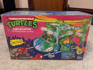 Tmnt Turtlecopter Complete Teenage Mutant Ninja Turtles 1990 Box