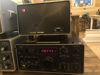 Rare Yaesu Ft - 301ad Ham Radio Transceiver And Match Fp - 301 Power Supply Speaker